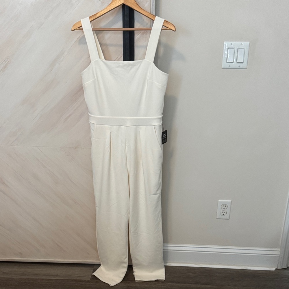 NWT Express Chic Cream Jumpsuit